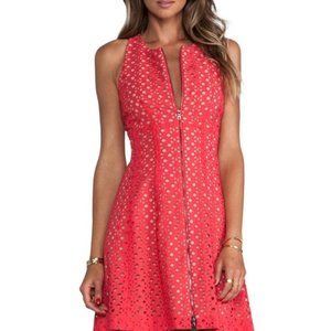 NEW BCBGMaxAzria Guilianna Red Eyelet Dress